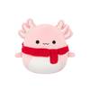 Squishmallows Archie l'axolotl rosa con sciarpa morbida, 30 cm