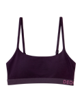 Bralette da donna in modal prugna