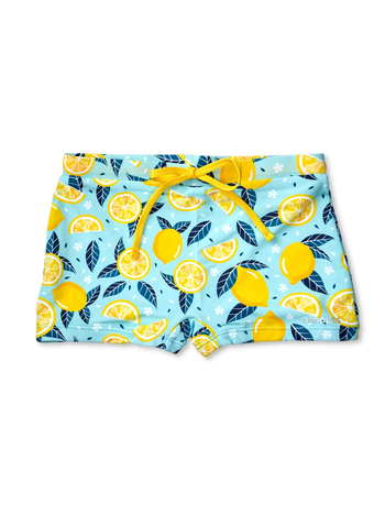 Pantaloncini da bagno elasticizzati Buonumore per bambini Limoni estivi