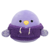 Squishmallows Anoushka il parrocchetto con felpa di lana con cappuccio, 20 cm
