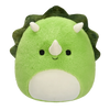 Squishmallows Fuzzamallows Tristan il triceratopo verde, 30 cm