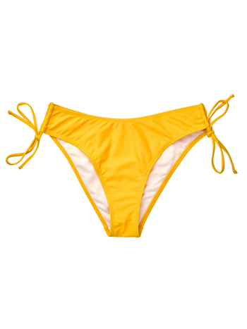 Slip bikini regolabili giallo oro