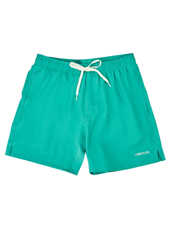 Pantaloncini da bagno da uomo verde turchese
