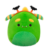 Squishmallows Callum il mostro verde con cerchietto con pipistrello, 20 cm