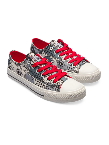 Scarpe di tela Buonumore Fumetti in bianco e nero