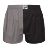 Boxer da uomo grigio e nero