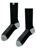 Calzini in lana di alpaca nero e grigio