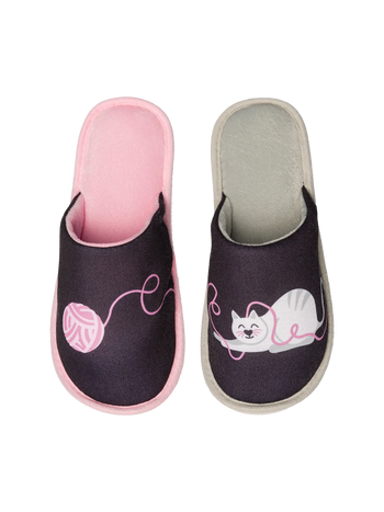 Pantofole Buonumore Gatto e gomitolo