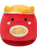 Squishmallows Ansel il sacchetto di patatine rosso, 20 cm