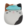Squishmallows Cam il gatto pezzato con visiera, 20 cm