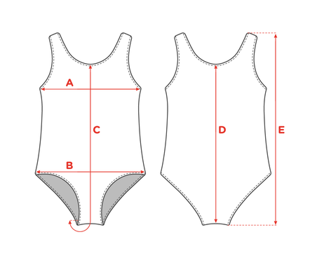 Costume da bagno Buonumore da bambina