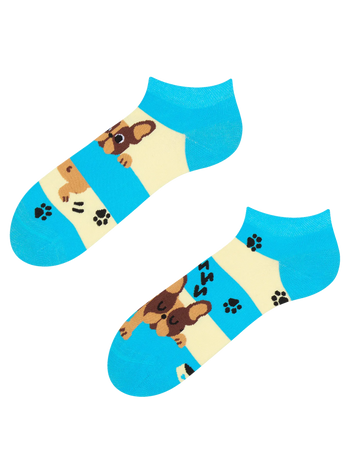 Calzini alla caviglia Buonumore Cani e Righe
