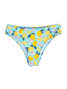 Slip bikini a vita media Limoni estivi