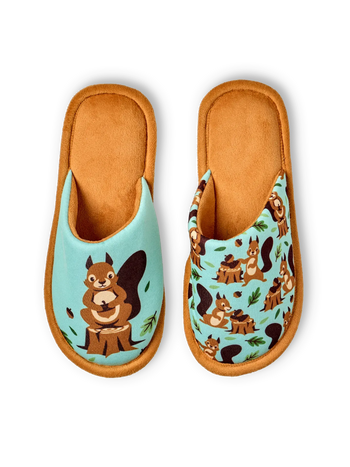 Pantofole Buonumore Scoiattolo nel bosco