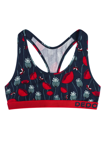 Bralette da donna Buonumore Coccinelle e papaveri