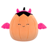 Squishmallows Margie - La zucca arancione pastello con costume da diavoletto rosa, 20 cm