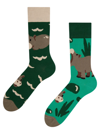 Calzini Buonumore Ippopotamo a bagno