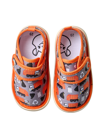 Pantofole da neonato Buonumore Camion della spazzatura