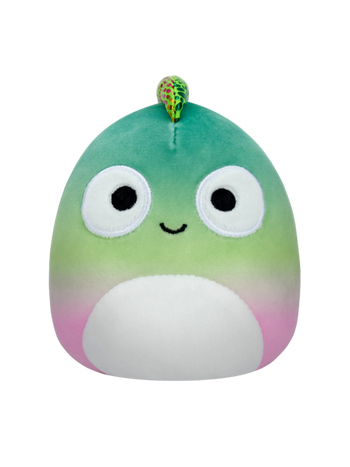 Squishmallows 2 in 1 Denton il camaleonte e Heather la libellula, 13 cm