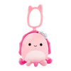 Portachiavi Squishmallows Auggie la seppia con fiocco, 9 cm