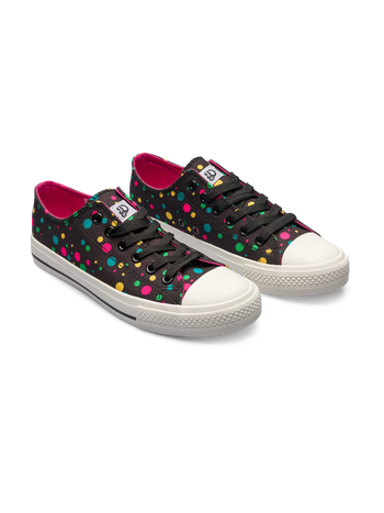 Scarpe di tela Buonumore Puntini fluo