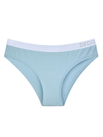 Slip da donna in modal blu cipria