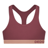 Bralette da donna rosso terra