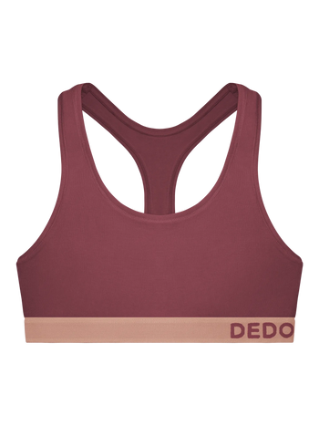 Bralette da donna rosso terra