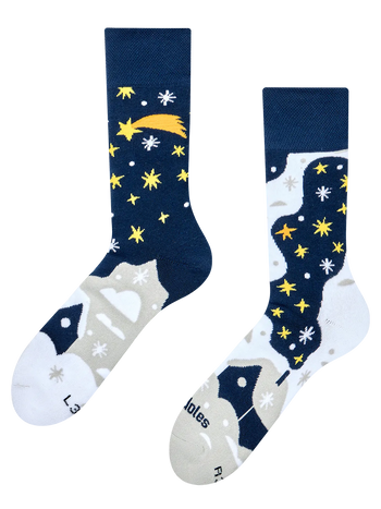 Calzini caldi Natale stellato