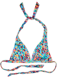 Top bikini Buonumore a triangolo Mosaico colorato
