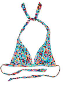 Top bikini Buonumore a triangolo Mosaico colorato