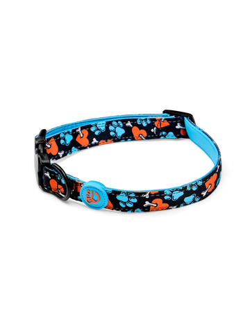 Collare per cani Cuori e zampe