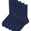 Confezione da 5 paia di calzini lunghi Blu classico