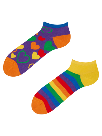 Calzini alla caviglia Buonumore Amore multicolore