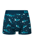 Boxer aderenti corti da uomo Squalo blu