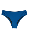 Slip bikini a vita media blu scuro