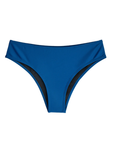 Slip bikini a vita media blu scuro