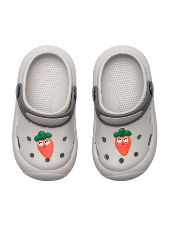 Sandali krocksy per bambini grigio chiaro