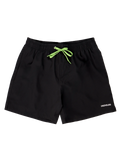 Pantaloncini da bagno da uomo nero intenso