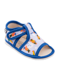 Pantofole con punta aperta per bambini Inverno con pupazzo di neve