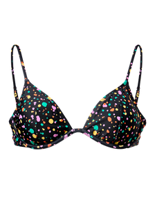 Top bikini con ferretto Gocce colorate