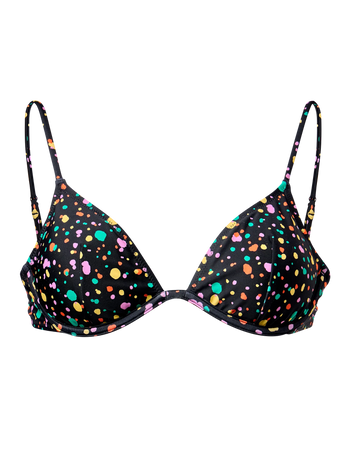 Top bikini con ferretto Gocce colorate