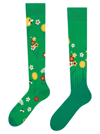 Calze al ginocchio Buonumore Fiori di campo