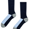Calzini in lana di alpaca blu scuro e azzurro