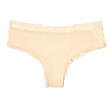 Slip da donna con inserti in pizzo beige
