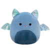 Squishmallows Este il pipistrello blu con pancia crespa e ali metallizzate, 20 cm