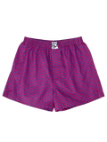 Boxer da uomo in fantasia blue e magenta