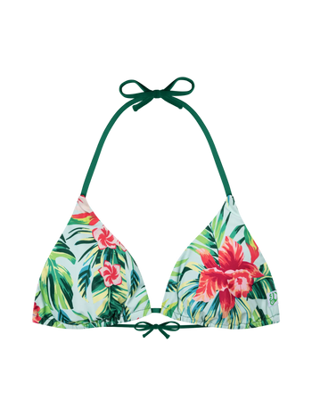 Top Bikini a Triangolo Buonumore Fiori tropicali