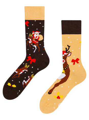 Calzini Buonumore Renna e Babbo Natale