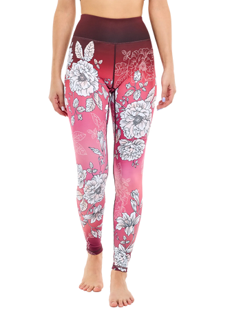 Leggings da palestra Buonumore Rose delicate
